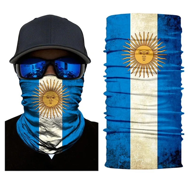 Argentina 3d-повязка на голову для велоспорта с национальным флагом, повязка на шею для бега, рыбалки, Балаклава на открытом воздухе, маска для лица с флагом страны, бесшовные банданы - Цвет: Argentina