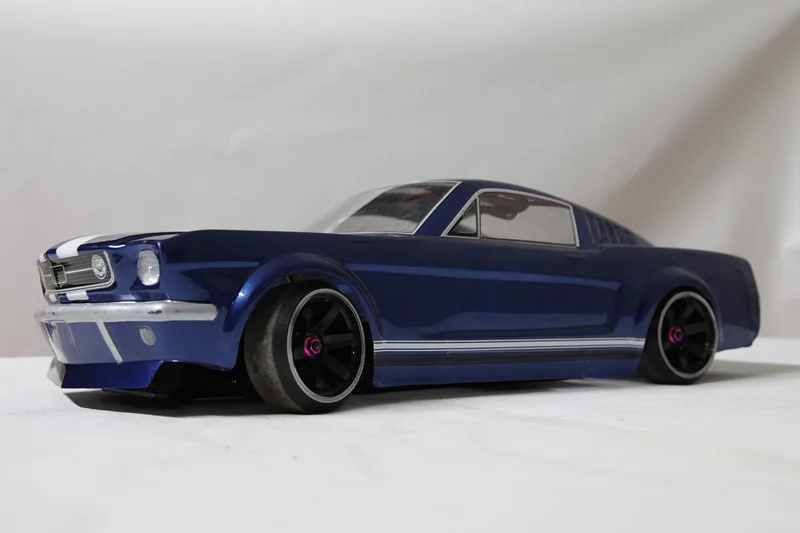 Радиоуправляемая машина OnRoad Clear GT Mustang GT 60 s корпус 200 мм HPI Kyosho Tamiya Redcat HSP 1-10 Масштаб Yokomo Drift 1965 Ford Shelby