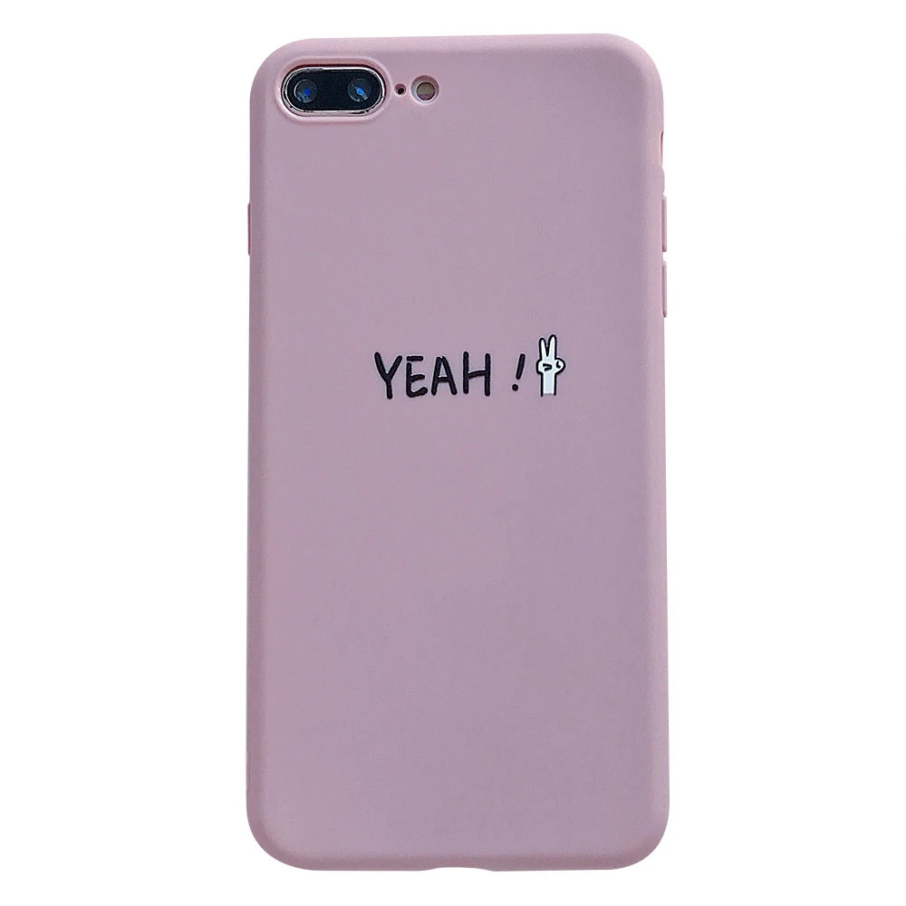 Простой чехол для iPhone X XS Max Xs мягкий из ТПУ 7 Plus 8 6 6s противоударный милый телефона |