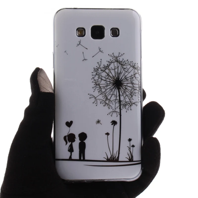 Для Samsung Galaxy E5 модные Дизайн корпус ультра тонкий мягкий ТПУ для E500 e500f случае