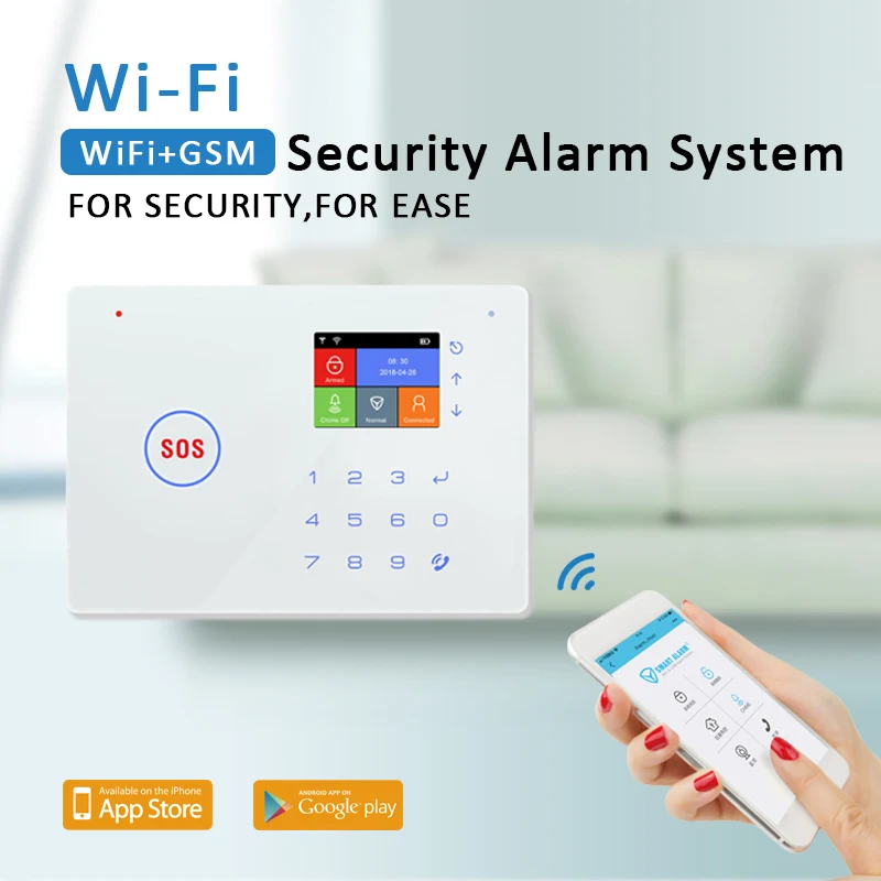Система охранной сигнализации DAYTECH GSM Wi Fi с автоматическим датчиком