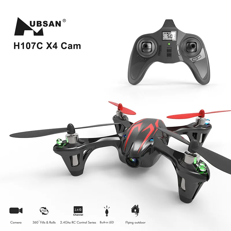 Hubsan X4 H107C мини Квадрокоптер RC вертолет Дрон RTF с 480P HD видео камерой дроны