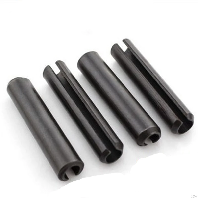 50Pcs M2 Elastic circle column Cylindrical Locating Hollow pins Cotter pin 6mm-25mm Length black | Обустройство дома