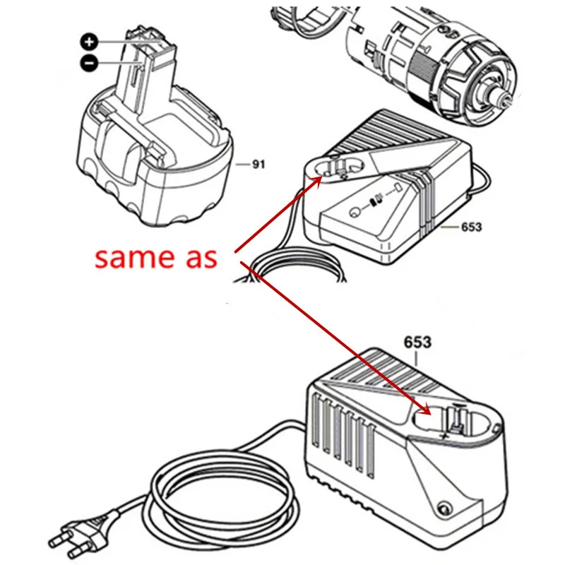 Зарядное устройство Замена для Bosch BAT026 BAT025 BAT160 для BOSCH 7,2 V 9,6 V 14,4 V GSR12-1 GSR12-2 GSR14.4-2 GSR14.4-1 GSR9.6-2