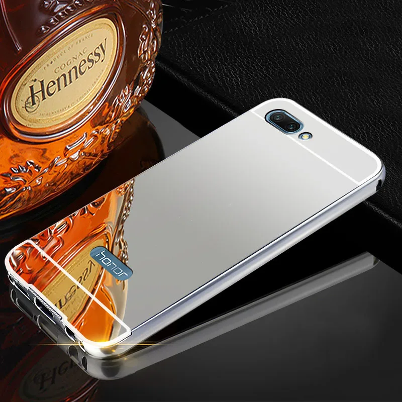 Для huawei Honor 10 случае Honor10 Coque Зеркало Покрытие Алюминий металлический бампер для