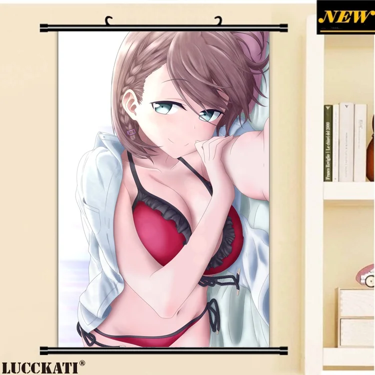 40X60 см Getsuyoubi no Tawawa ai-chan соски сексуальные лоли cameltoe мультфильм аниме Настенная картина плакат прокрутка холст живопись