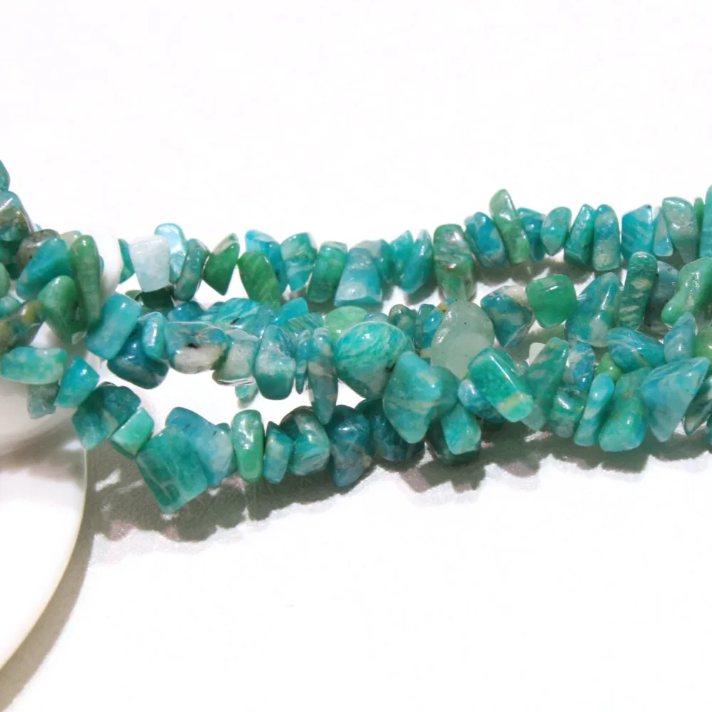 Бусины неправильной формы из натурального амазонита 5-8 мм для изготовления