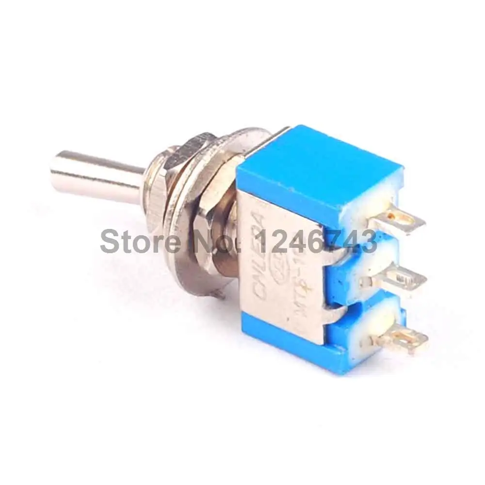 1 шт. синий SPDT 3-контактный вкл-ВКЛ мини-переключатель переменного тока 6A/125 В |