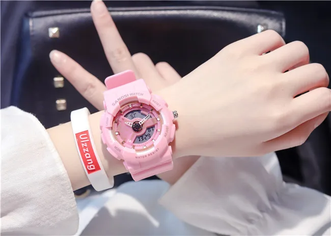 Женские цифровые часы светодиодный Электронные наручные часы Relogio Feminino цифровые водонепроницаемые спортивные часы Relojes De Mujer