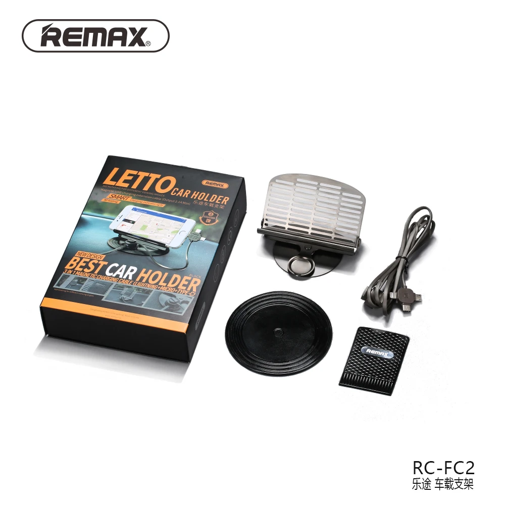 Универсальный автомобильный держатель для телефона remax с магнитным зарядным