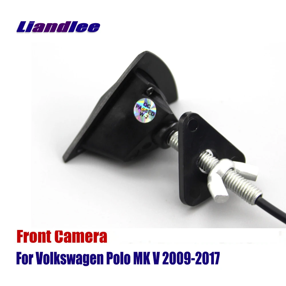 Liandlee авто вид спереди камера для Volkswagen VW Polo MK V 2009 2017 2015 логотип встроенный (не