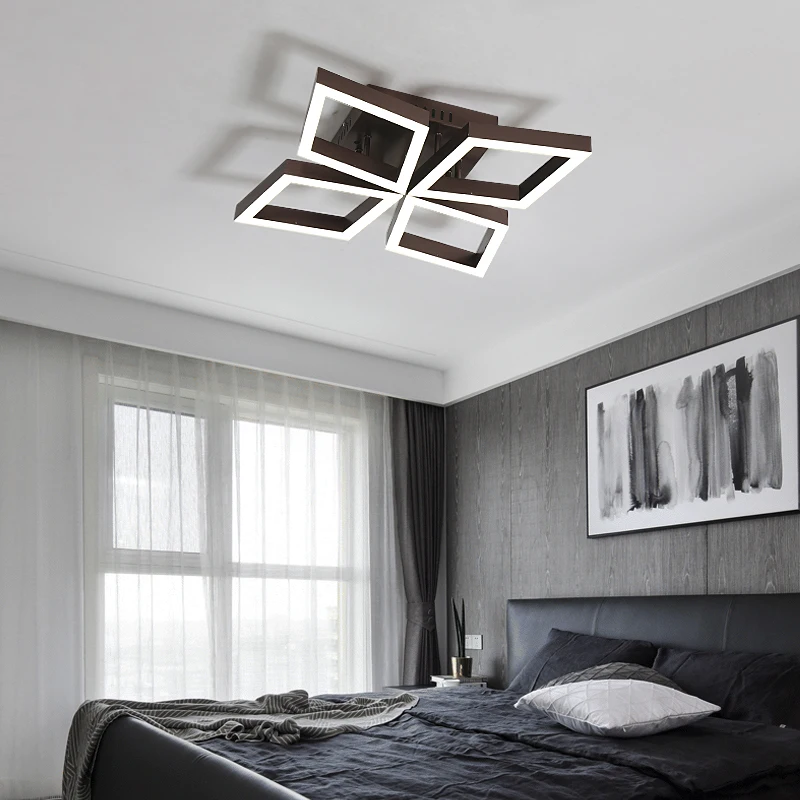 Chandelierrec AC85-265V Домашнее освещение потолочный светильник Современные светодиодные потолочные лампы для гостиной спальни низкие потолки lampara de techo
