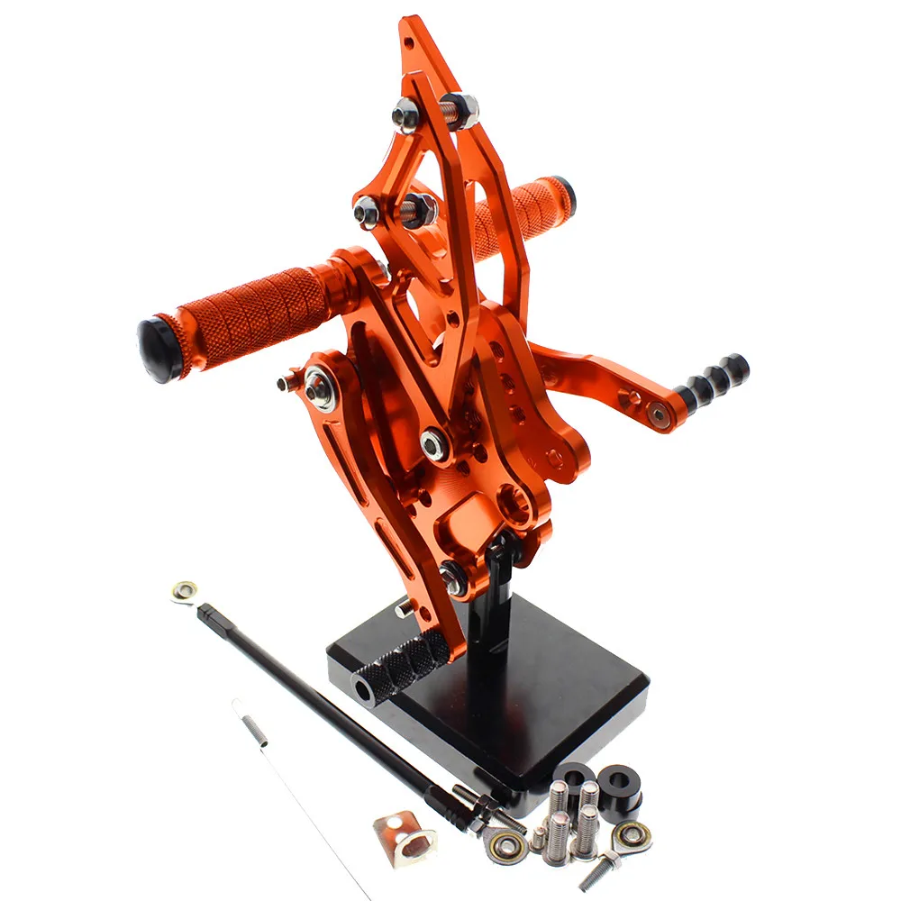CNC Алюминиевые Регулируемые Rearsets подножки для Kawasaki Ninja 250 EX250 300 EX300 2013