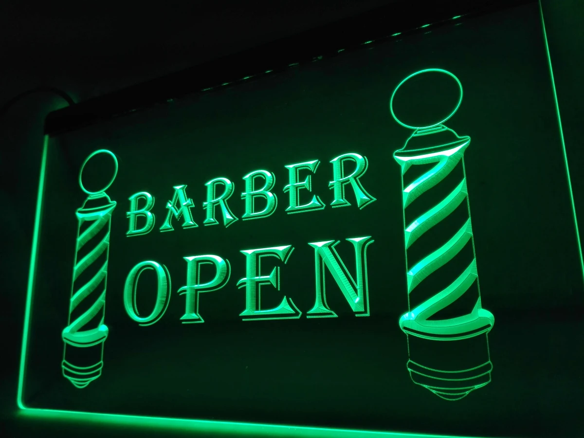 LB044 парикмахерская полюса Дисплей Уход за волосами Новый светильник знак для