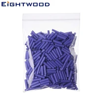 eightwood 100pcs heat shrink tubing purple wire wrap cable sleeve od 3 518mm length 18mm for diameter 2mm 3 8mm coaxial cable