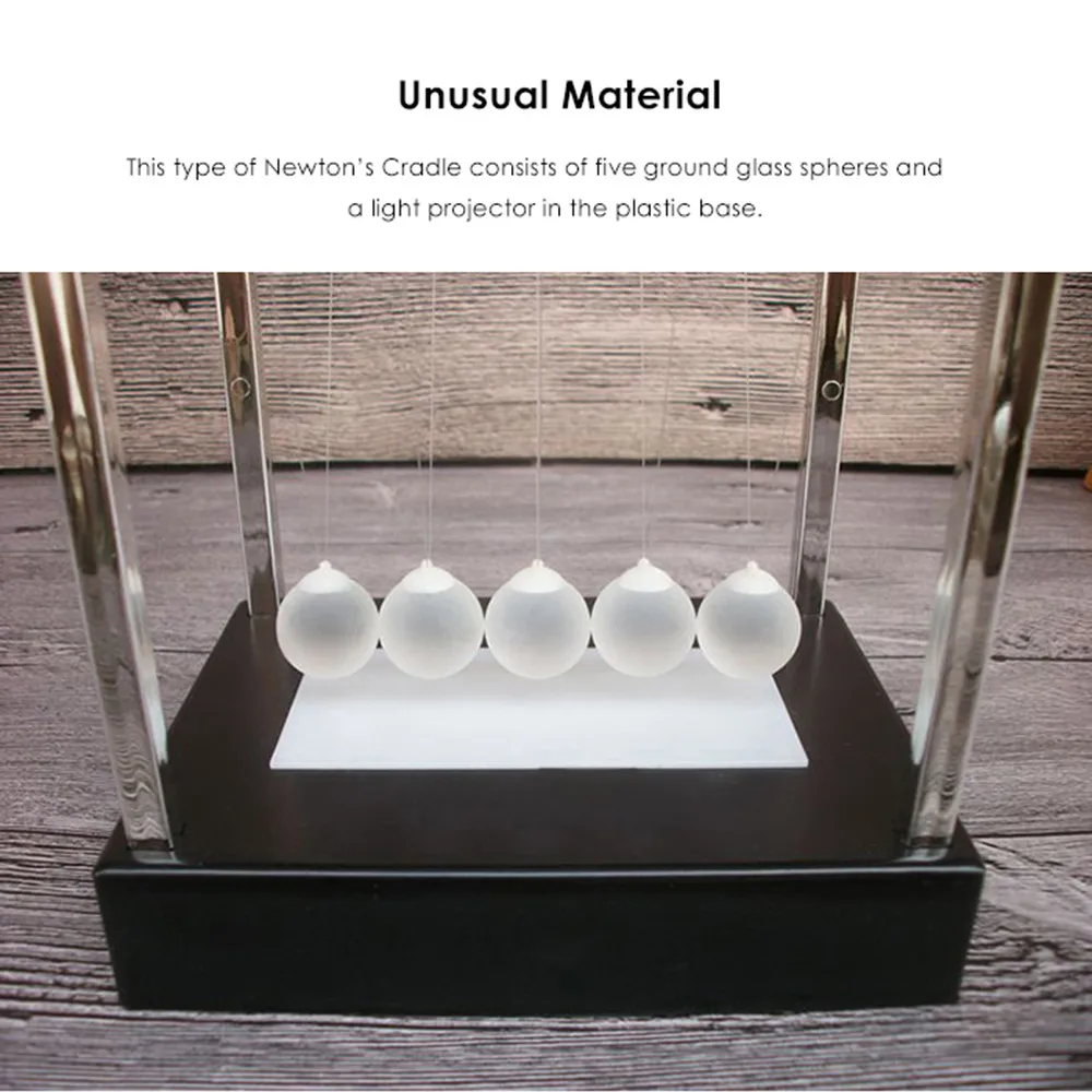 Светодиодная настольная лампа-колыбель для Ньютона 2 см светящаяся наземная