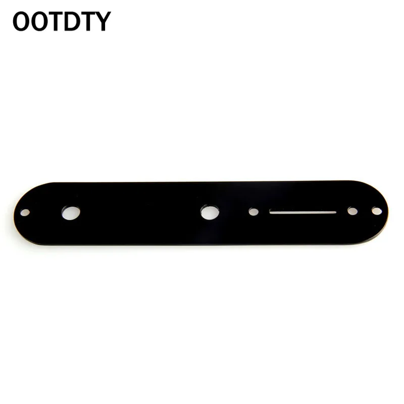 OOTDTY высокое качество Tele стиль электрическая гитара Черная контрольная Пластина
