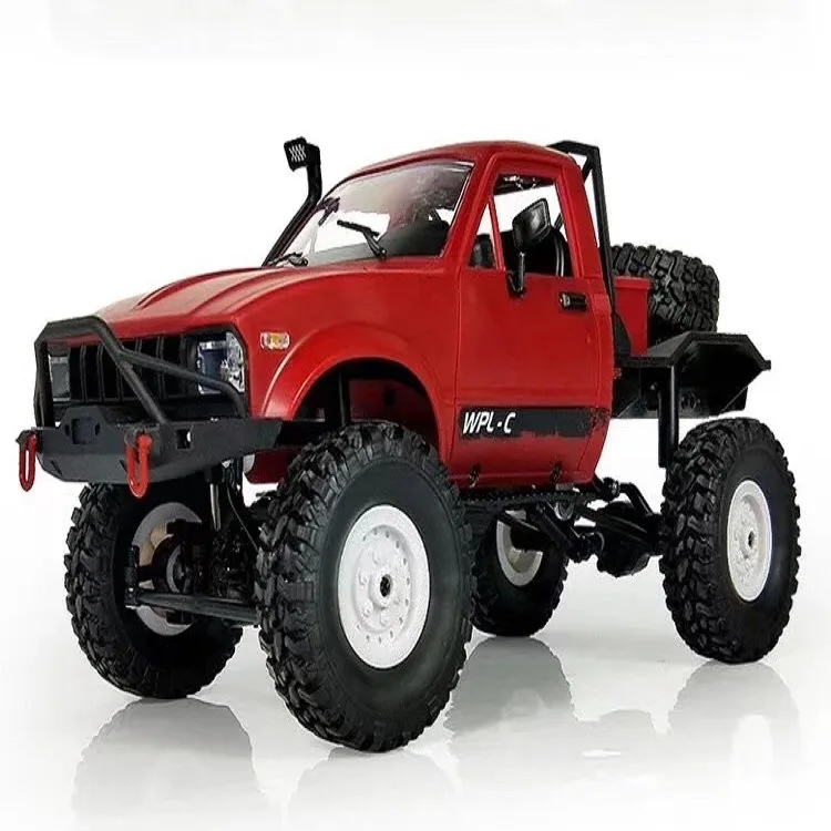 WPL C-14 1/16 RC автомобилей 2,4 г 4WD Off Road RC военный автомобиль рок грузовик на гусеничном ходу с передней светодио дный RTR игрушки