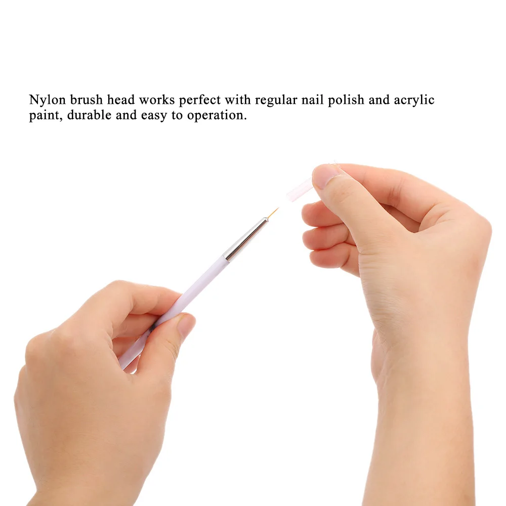 Кисти для дизайна ногтей 3 шт. инструменты лайнера ручка рисования линии УФ-гель