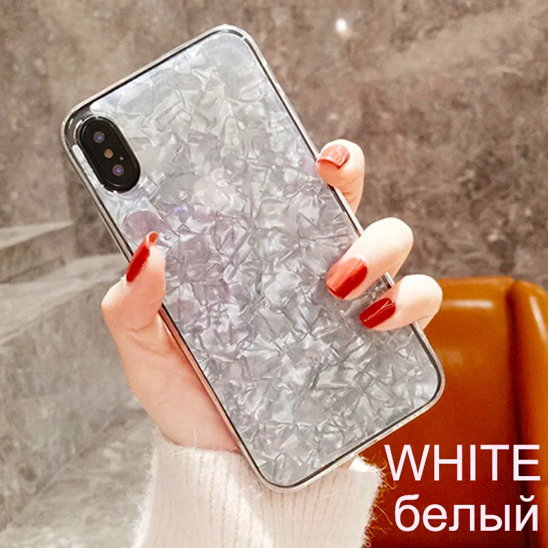 Простой Блестящий Мягкий силиконовый чехол KSELF из ТПУ с блестками для iPhone X XS MAX XR 6