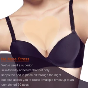 Силиконовая многоразовая Накладка для груди против морщин, прозрачная невидимая самоклеящаяся Накладка для груди, устраняющая мелкие морщины