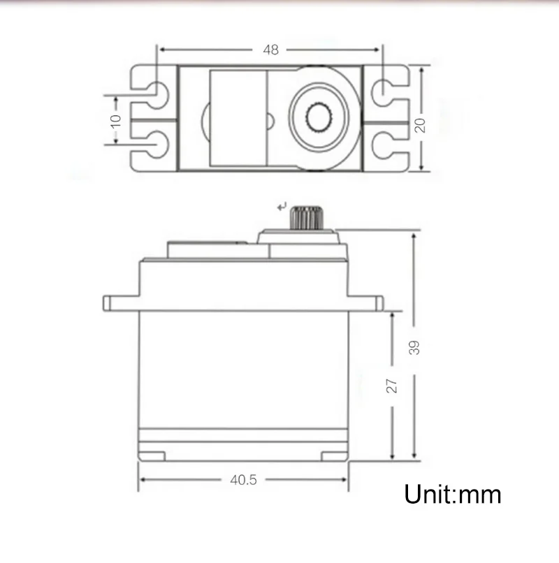 JX PDI HV5523 HV Высокое напряжение 23 кг металлическая Шестерня цифровой сердечник