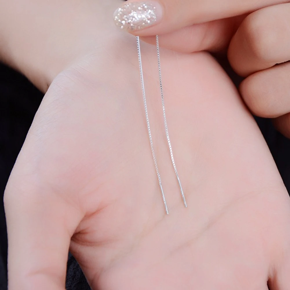 Женские длинные серьги с линейной цепочкой 1 шт. модные вечерние серьги-подвески