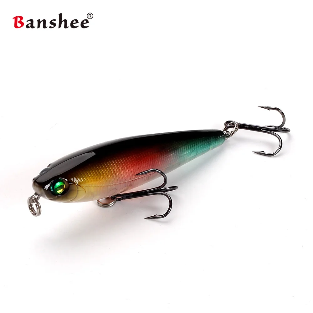 Banshee 75 мм 7 г Fliud PEN75F японский дизайн Topwater ходячая собака Stickbait плавающая приманка для рыбалки карандаш жесткая искусственная приманка