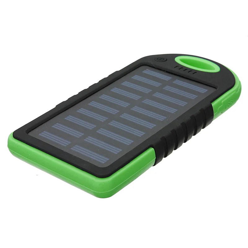 green1 Cncool водонепроницаемый Солнечный внешний аккумулятор 20000 мАч двойной USB литий-полимерный Солнечный аккумулятор зарядное устройство для путешествий внешний аккумулятор - Цвет: green1