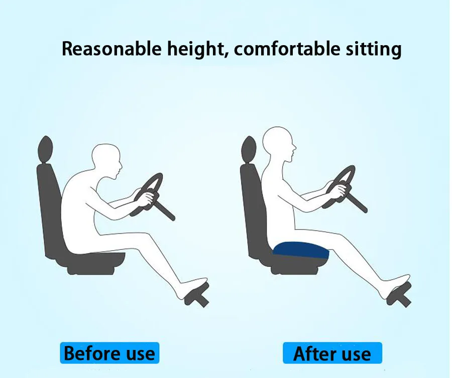 PPW мягкая удобная домашняя офисная декоративная квадратная подушка для вождения автомобиля, утолщенная подушка для сиденья, Ортопедическая подушка для ягодиц P07E09