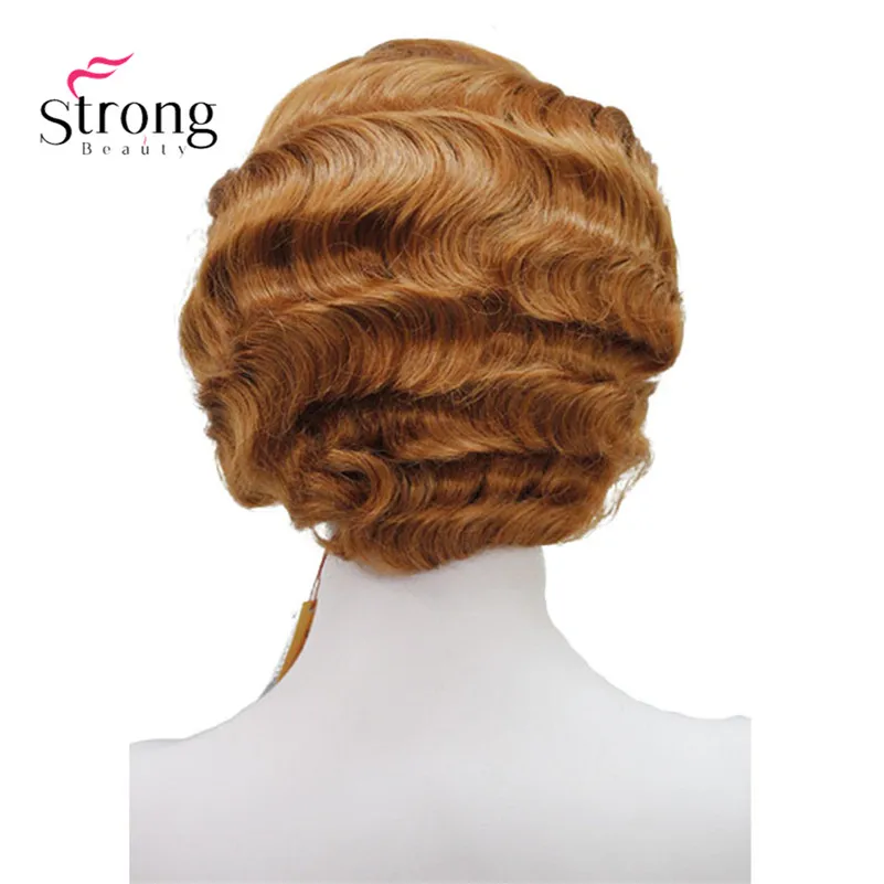 StrongBeauty волнистый парик из синтетических волос с коротким кожным верхом