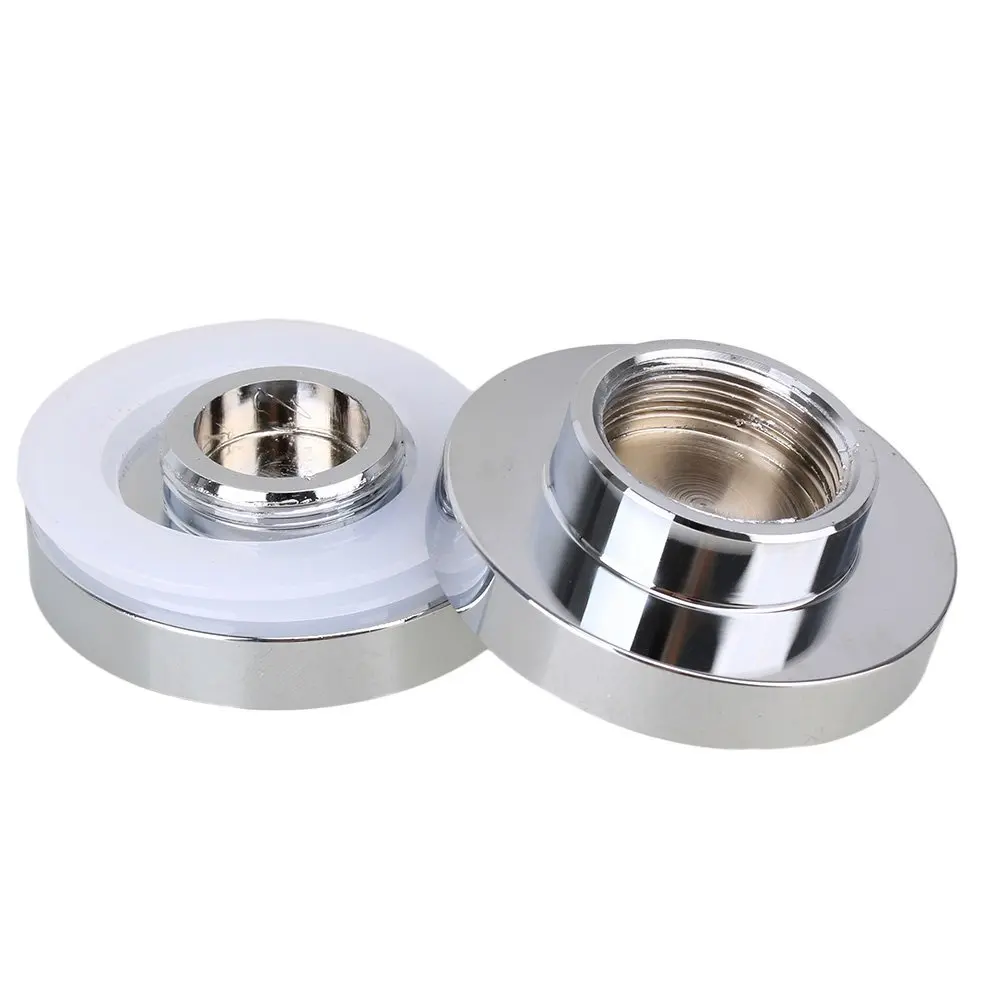 Изысканная Плоская Круглая дверная ручка для душа из цинкового сплава