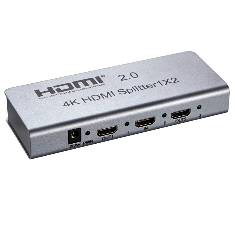 Настоящий UHD HDMI 2,0 разветвитель 1 в 4 из 4 к 60 Гц HDMI 2,0 1X2 HDR HDCP 2,2 3840X2160 p/60 Гц с RS232 для PS4 pro ПК ноутбука UHD tv