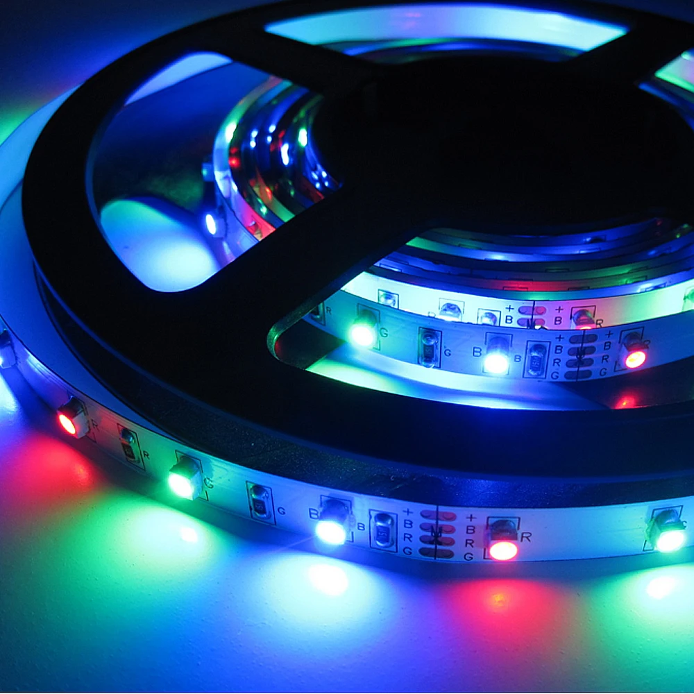 Оптовая продажа 5 м 3528 Светодиодные полосы света 60 светодиодные одного цвета rgb led