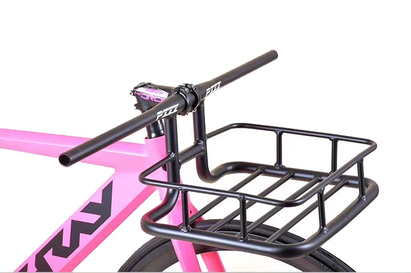 Черный Трековая корзина для велосипеда fixie велосипедные паньеры многофункциональные винтажные 700C Односкоростной велосипед корзина велосипедные аксессуары - Цвет: Черный