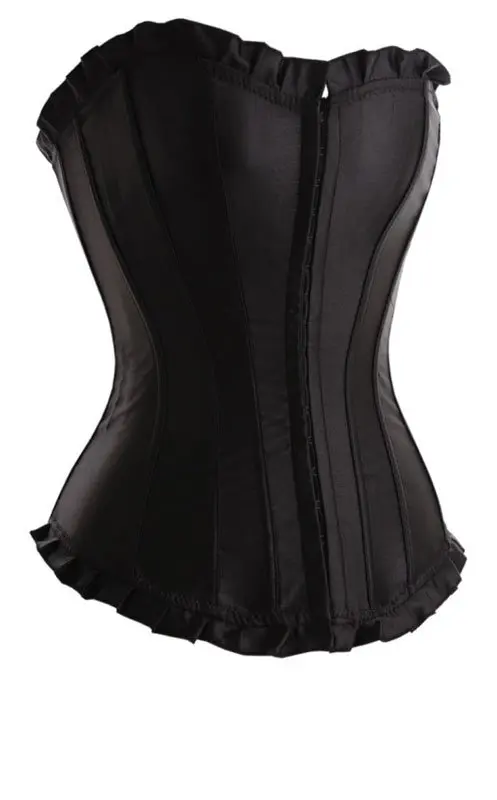 4 цвета сексуальное женское белье дамы атласные баскский корсет на шнуровке 2322