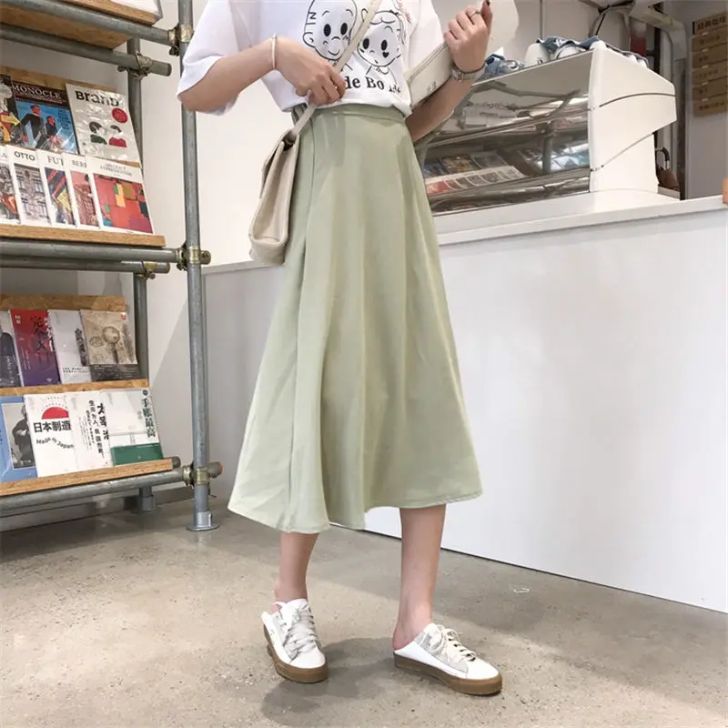 Женская юбка до середины икры Hzirip модная винтажная Повседневная Милая