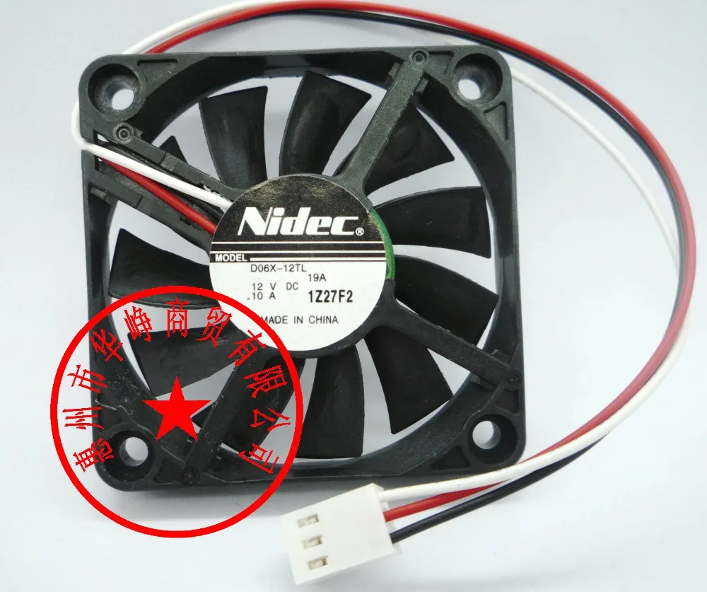 NIDEC 6010 D06X 12TL 12В 0.10A 6 см двойной шар тонкий бесшумный вентилятор для процессора|cpu