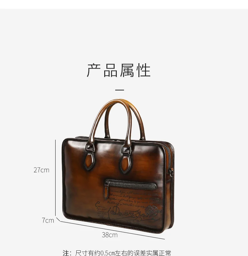 DIMY голландский портфель из натуральной телячьей кожи, мужская сумка, ручная патина, деловой портфель s 15, роскошные сумки, дизайнерская сумка на плечо