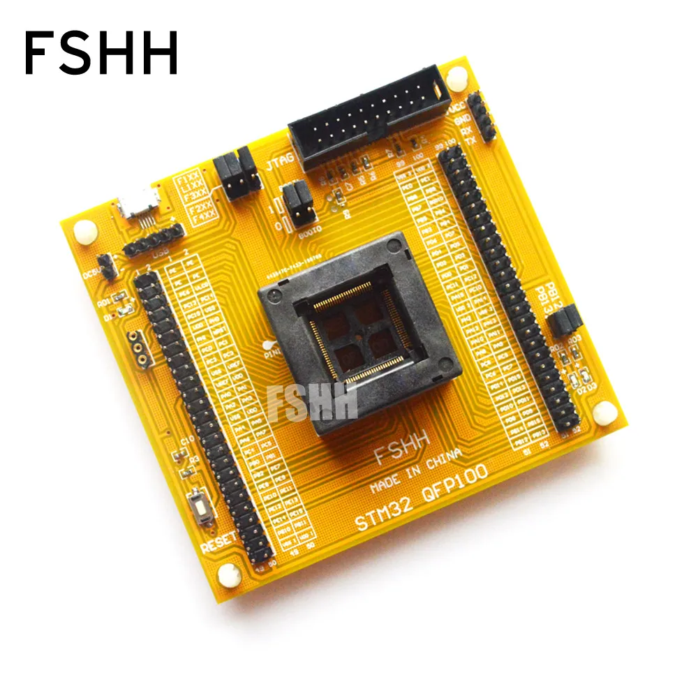 Тестовый разъем STM32 QFP100, адаптер программатора STM32 TQFP100
