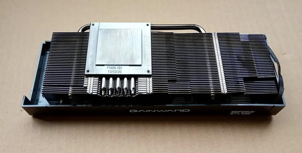 Для GAINWARD GEFORCE GTX770 GTX680 Видеокарта кулер двойной вентилятор 5 радиатор