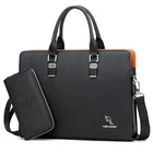 Портфель-кенгуру мужской для ноутбука, роскошный брендовый деловой мессенджер большой вместимости, винтажный саквояж на плечо