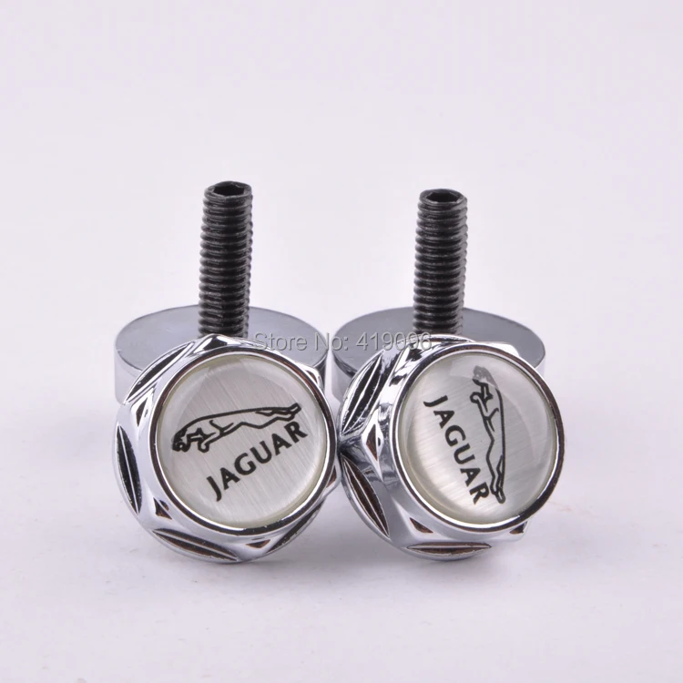 4 Pcs Separate Chrome LICENSE PLATE FRAME Bolt Screws For Juagar|screw size|screw type wire connectorsframe fixing screws |