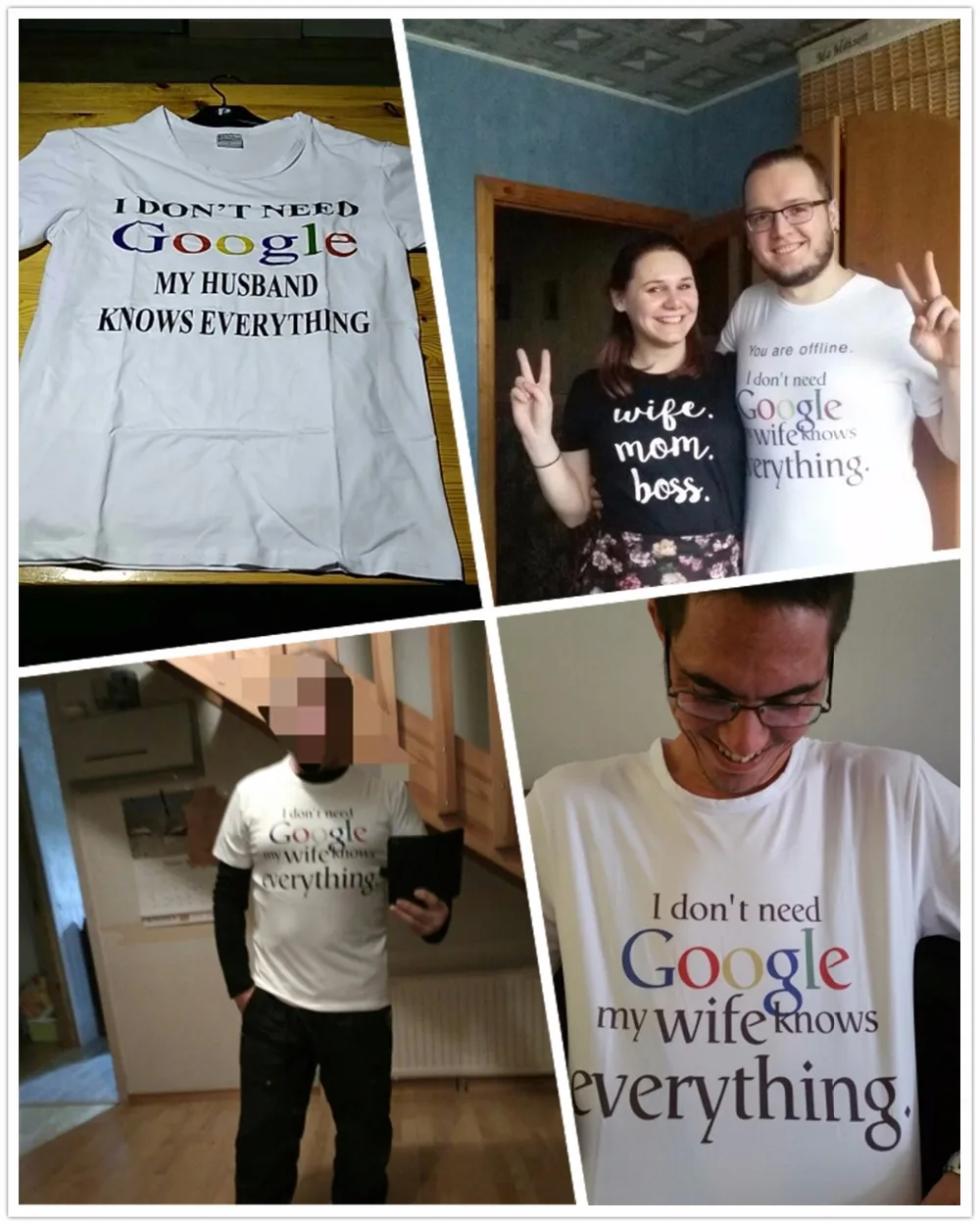 Мне не нужно чтобы гугл моя жена муженька все смешная Мужская футболка с коротким