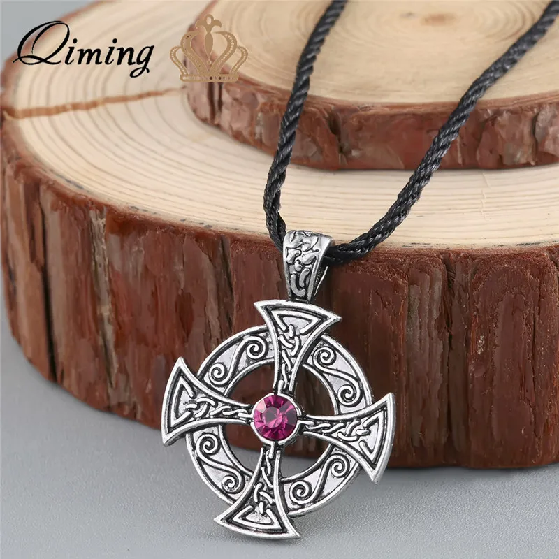 

Viking Valknut Pendant Men's Necklace Women Round Pagan Religious Male Man Slavic fashion Steampunk Jewelry Tibetan Amulet Gift