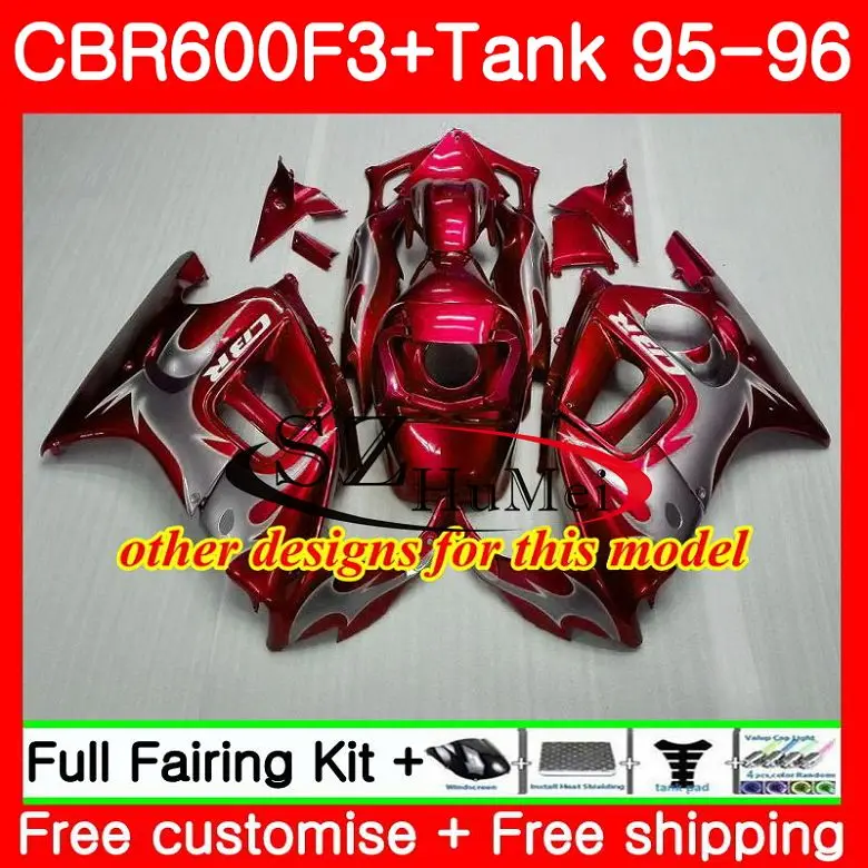 Корпус обтекателя для HONDA CBR600RR F3 CBR 600F3 FS 600 46SH14 CBR600FS голубой черный CBR600 95 96 CBR600F3 1995