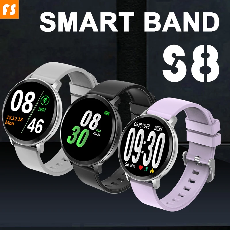 Focusmart S8 Смарт часы Фитнес отслеживание сердечного ритма шагомер контроллер сна