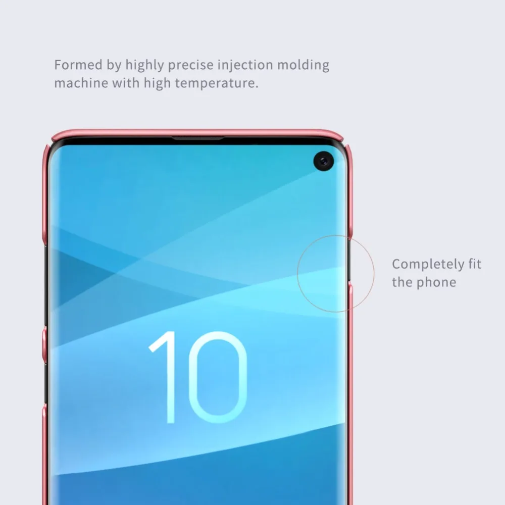 10 шт./лот NILLKIN Супер Матовый щит Матовый ПК Жесткий Чехол для samsung Galaxy S10 чехол