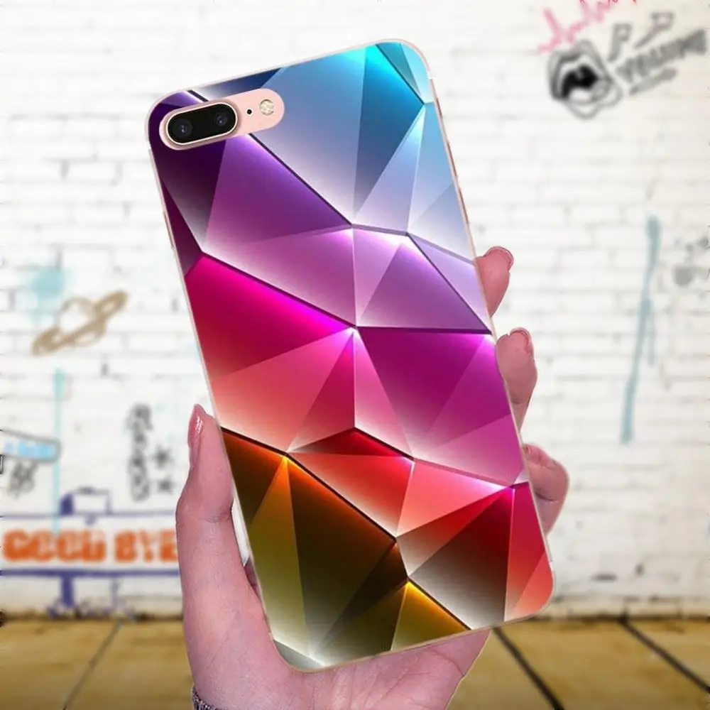 Новый роскошный чехол для телефона с геометрическим алмазным узором абстрактный