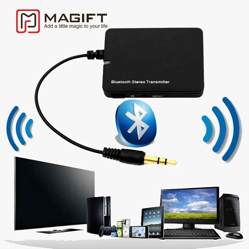 Magift передатчик Bluetooth A2DP transmite Мини 3.5 мм audiocast M5 Dongle адаптер для ТВ Ipod MP3 MP4 PC|transmitter